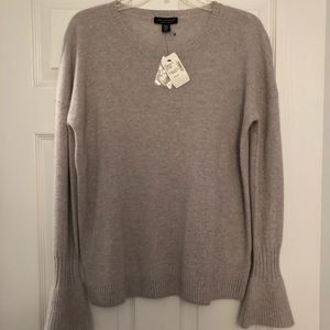 Saks Fifth Avenue Grey Mist Cashmere Sweater
